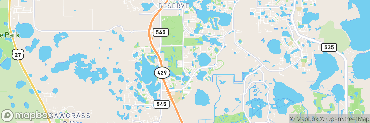 Horizon West, Florida map