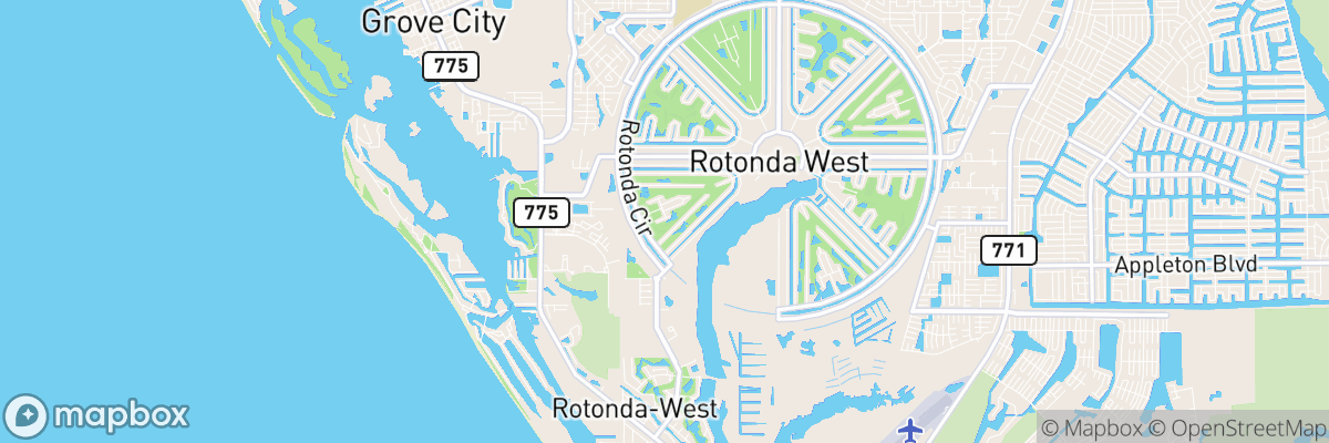 Rotonda West, Florida map