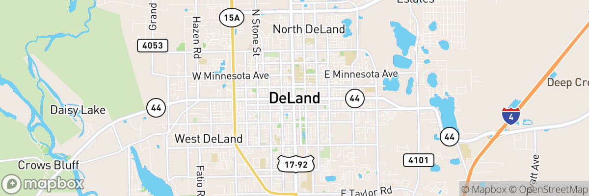 DeLand, Florida map