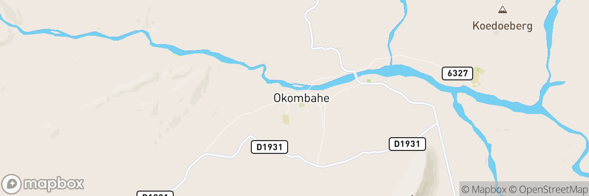 Okombahe, Erongo map