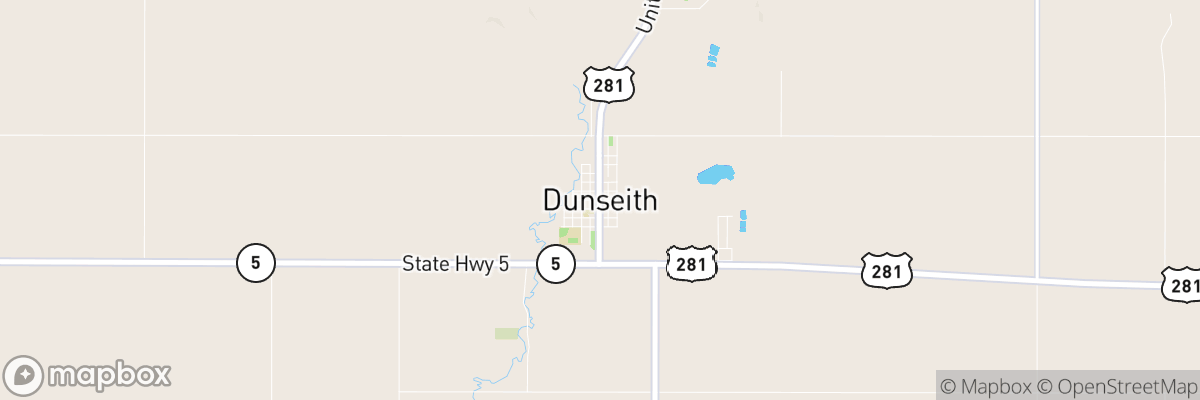 Dunseith, North Dakota map