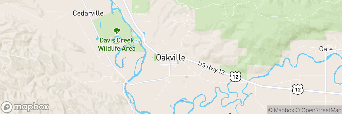 Oakville, Washington map