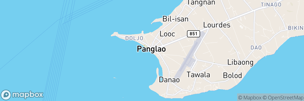 Panglao, Central Visayas map