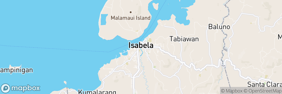 City of Isabela, Autonomous Region in Muslim Mindanao map