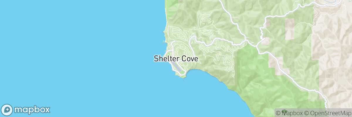 Shelter Cove, California map