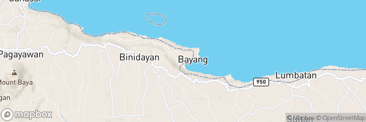 Bayang, Autonomous Region in Muslim Mindanao map