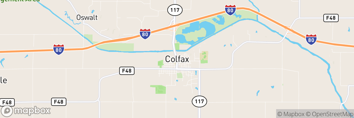 Colfax, Iowa map