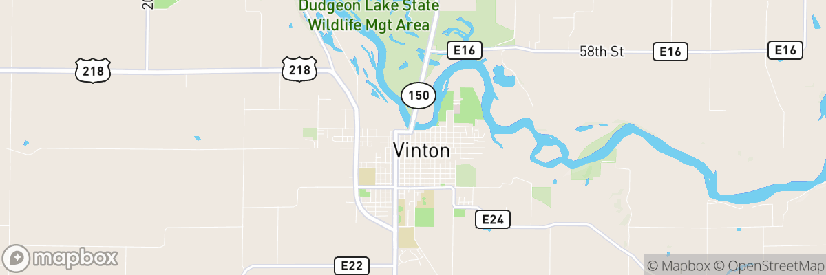 Vinton, Iowa map