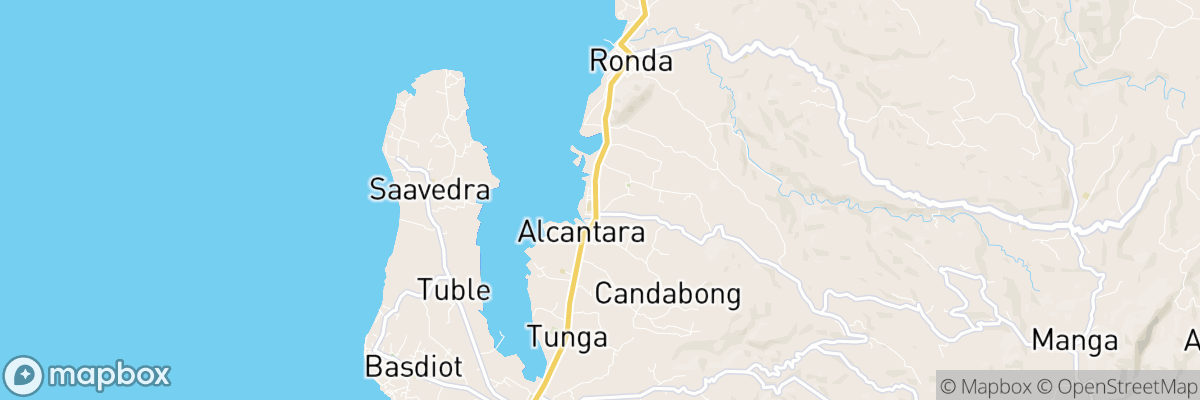 Alcantara, Central Visayas map