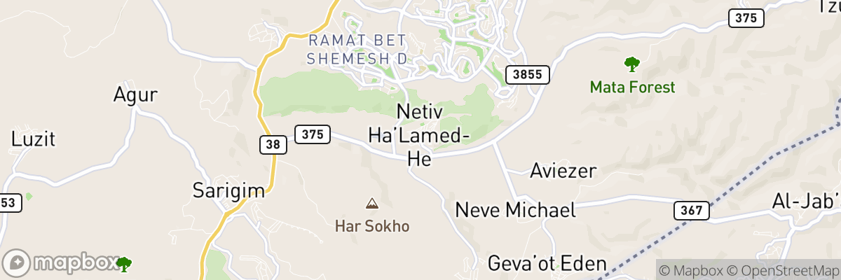 Netiv HaLamed He, Jerusalem map