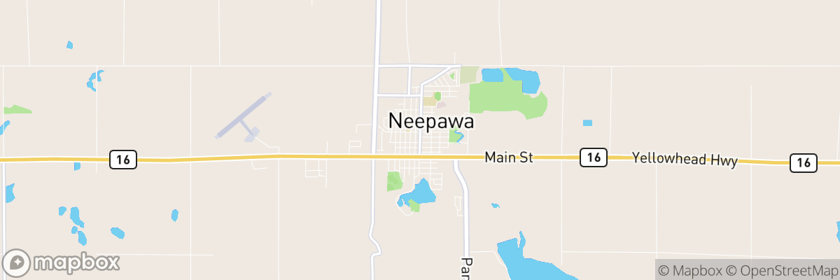 Neepawa, Manitoba map