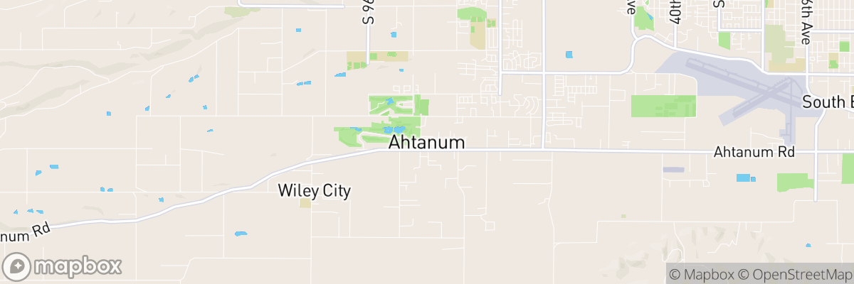 Ahtanum, Washington map