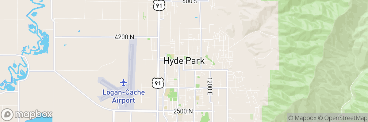 Hyde Park, Utah map