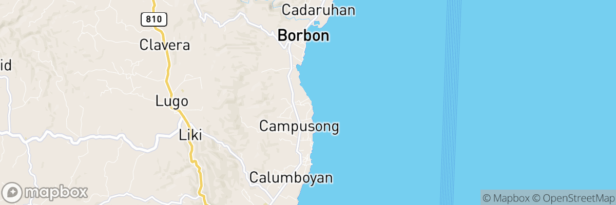 Campusong, Central Visayas map