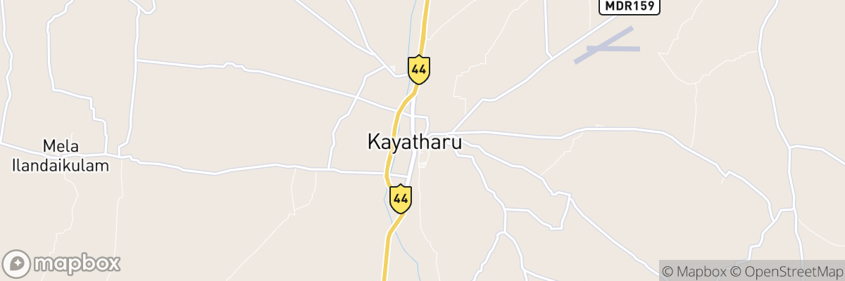 Kayattār, Tamil Nādu map