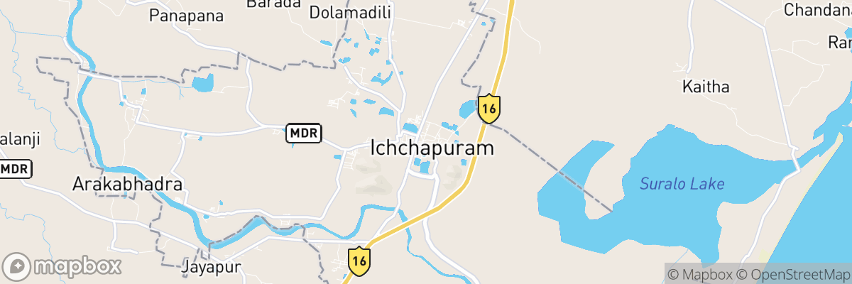 Ichchāpuram, Andhra Pradesh map