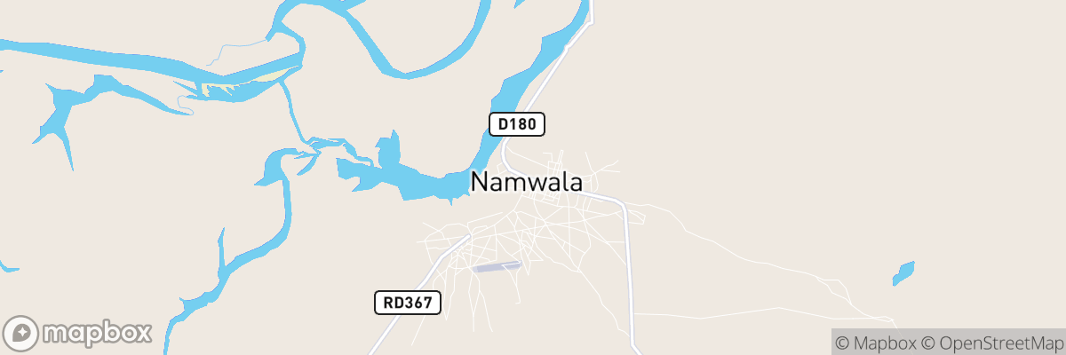 Namwala, Southern Province map