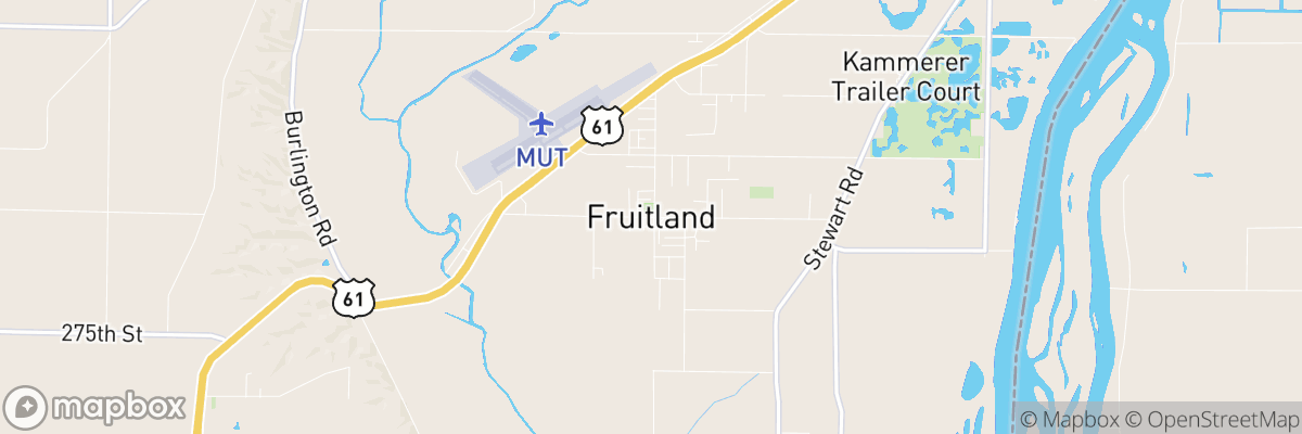 Fruitland, Iowa map