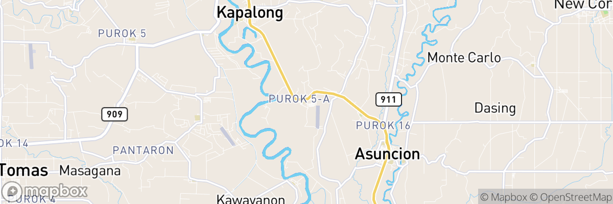 Magatos, Davao map