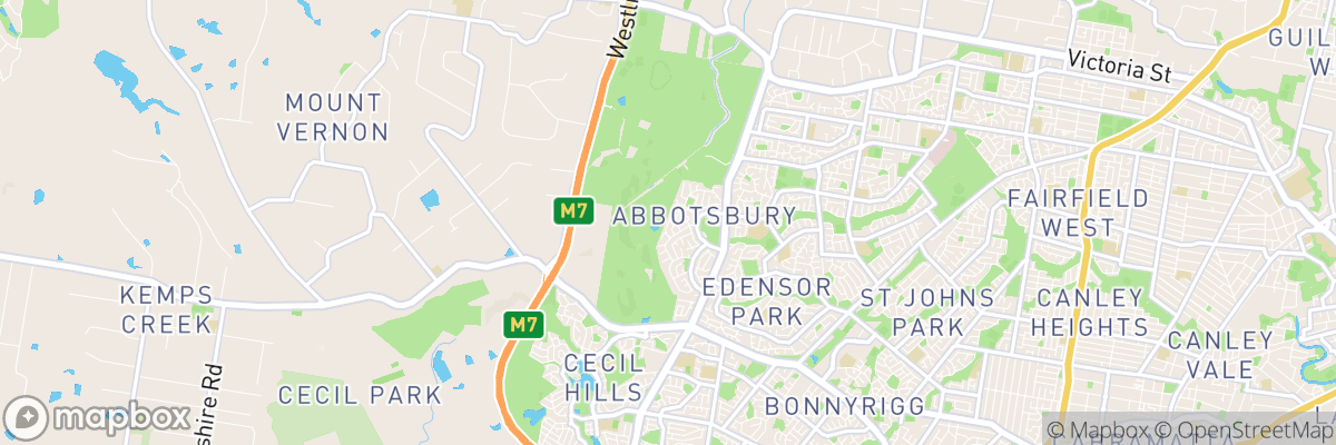 Abbotsbury, New South Wales map