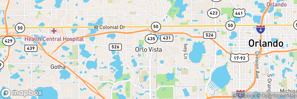 Orlovista, Florida map