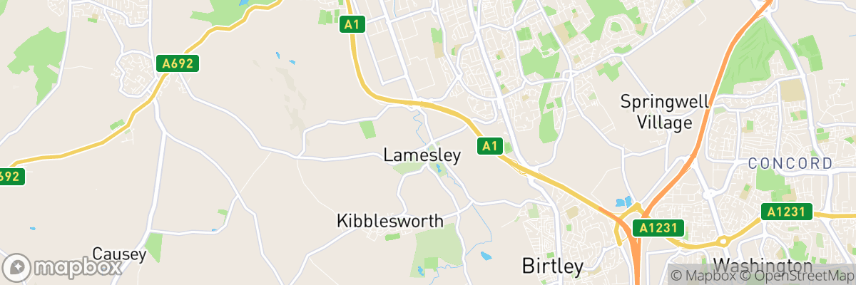 Lamesley, England map