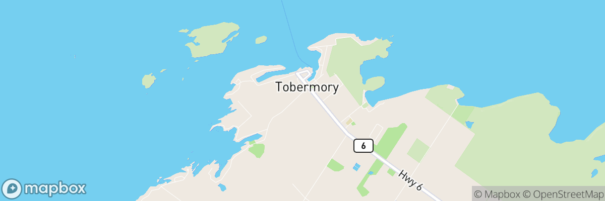 Tobermory, Ontario map