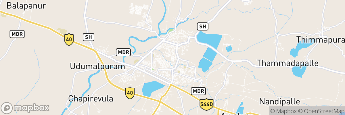 Nandyāl, Andhra Pradesh map