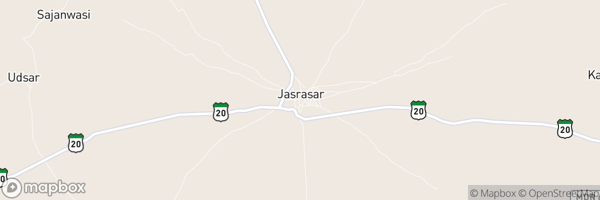 Jasrāsar, Rājasthān map