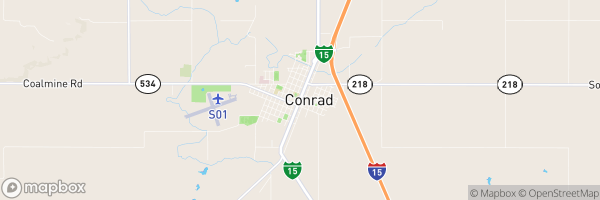 Conrad, Montana map