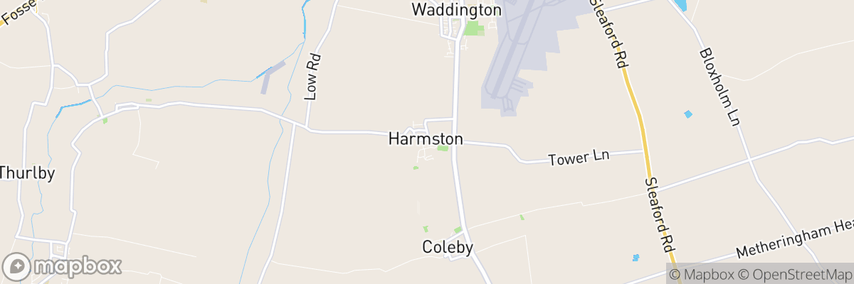 Harmston, England map