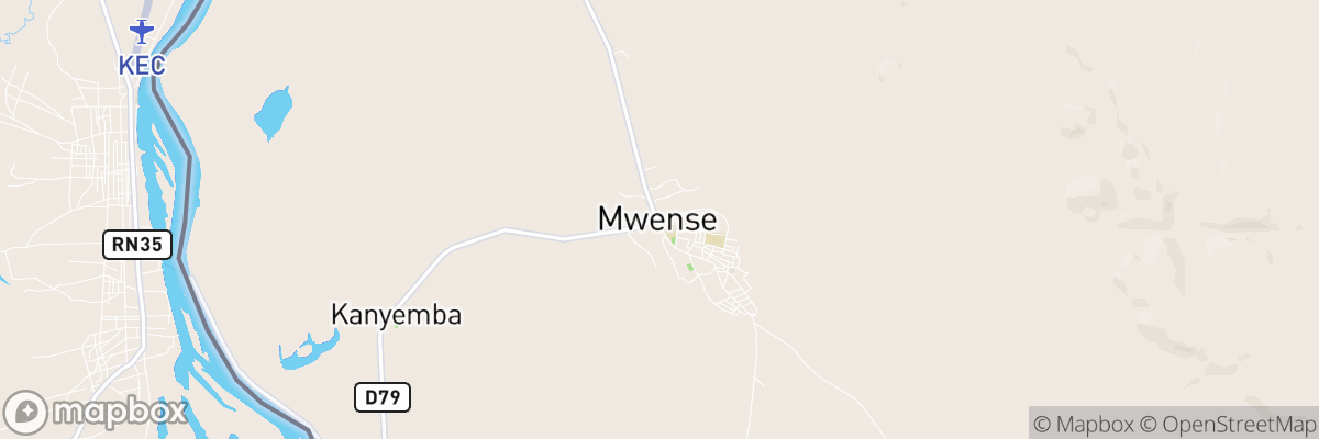 Mwense, Luapula Province map