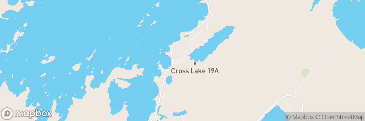 Cross Lake 19A, Manitoba map