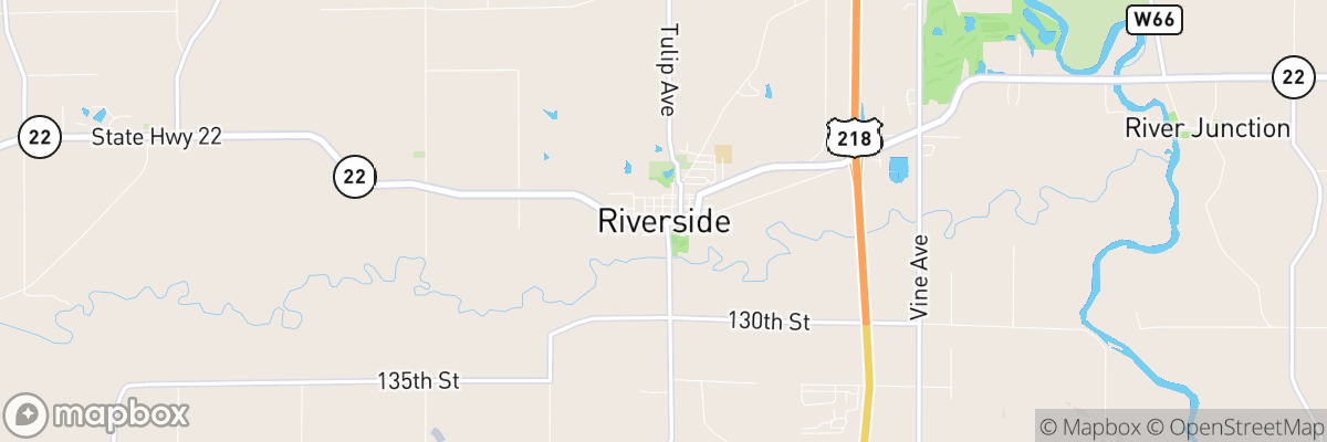 Riverside, Iowa map