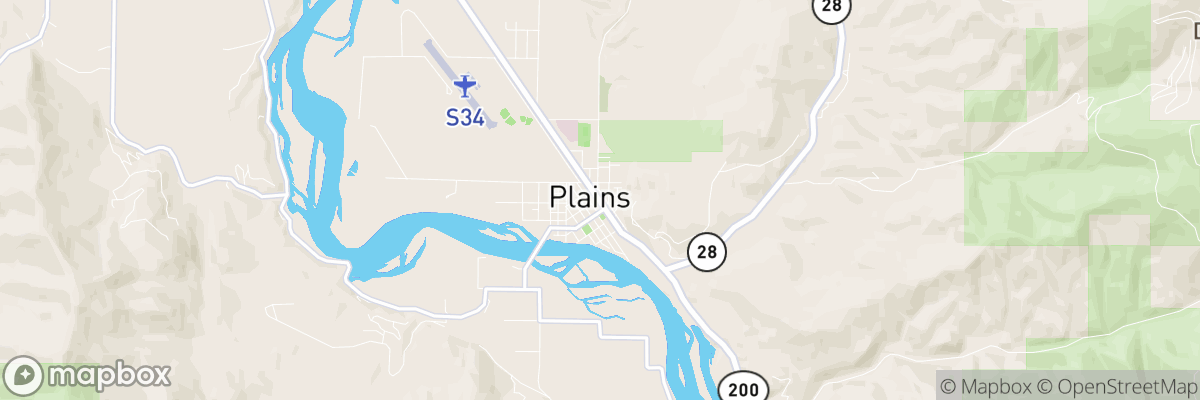 Plains, Montana map