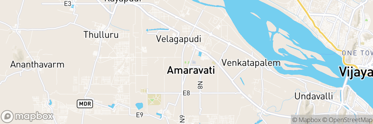 Amaravati, Andhra Pradesh map