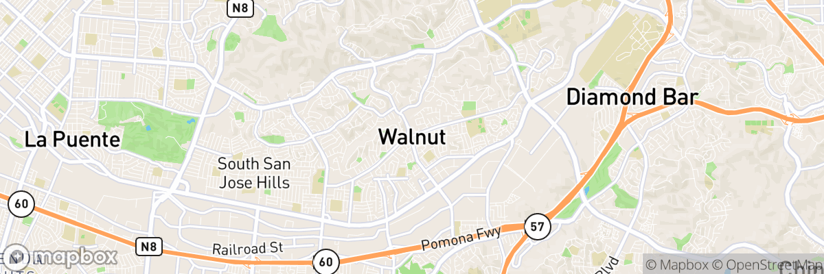 Walnut, California map