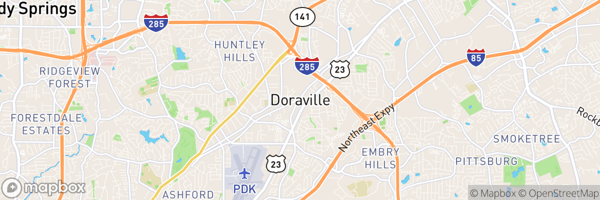 Doraville, Georgia map