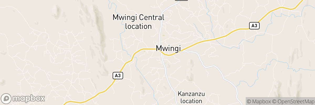 Mwingi, Kitui map