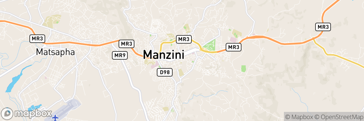 Manzini, Manzini map