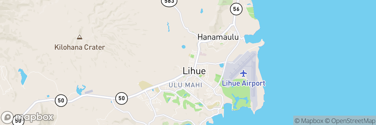 Lihue, Hawaii map