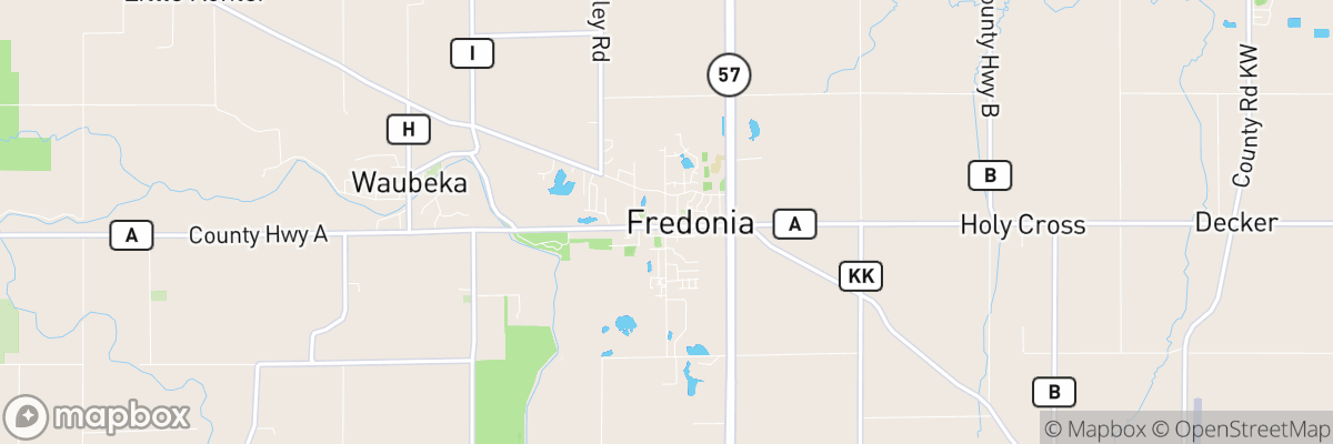 Fredonia, Wisconsin map