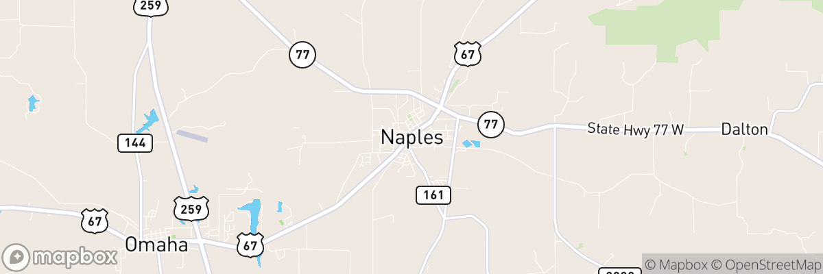 Naples, Texas map