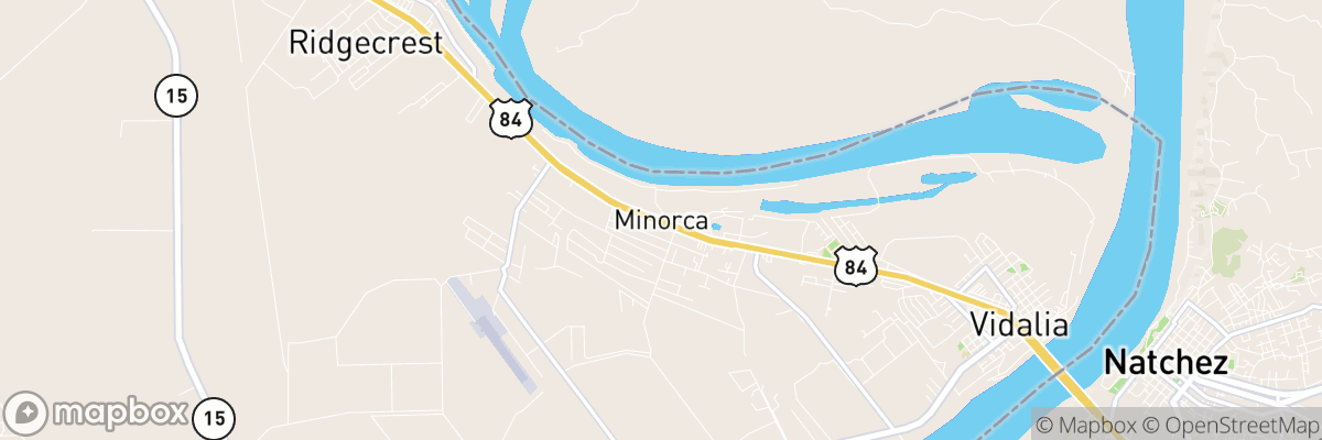 Minorca, Louisiana map