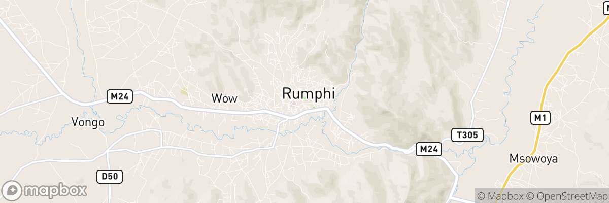 Rumphi, Northern Region map