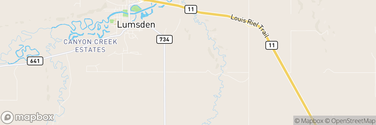 Lumsden No. 189, Saskatchewan map