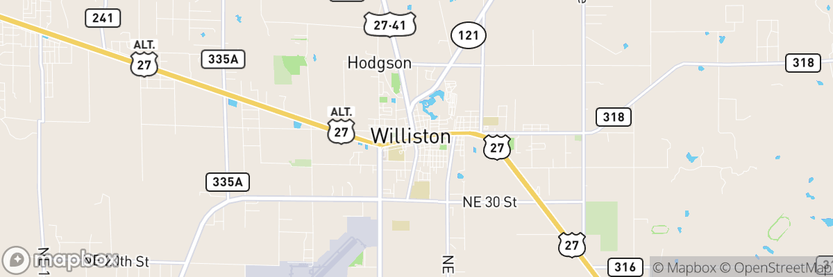 Williston, Florida map