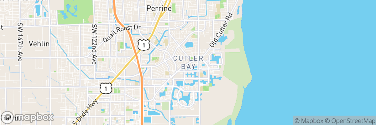 Cutler Bay, Florida map