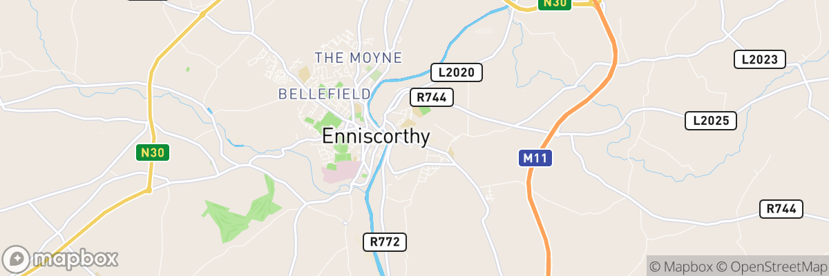 Enniscorthy, Leinster map