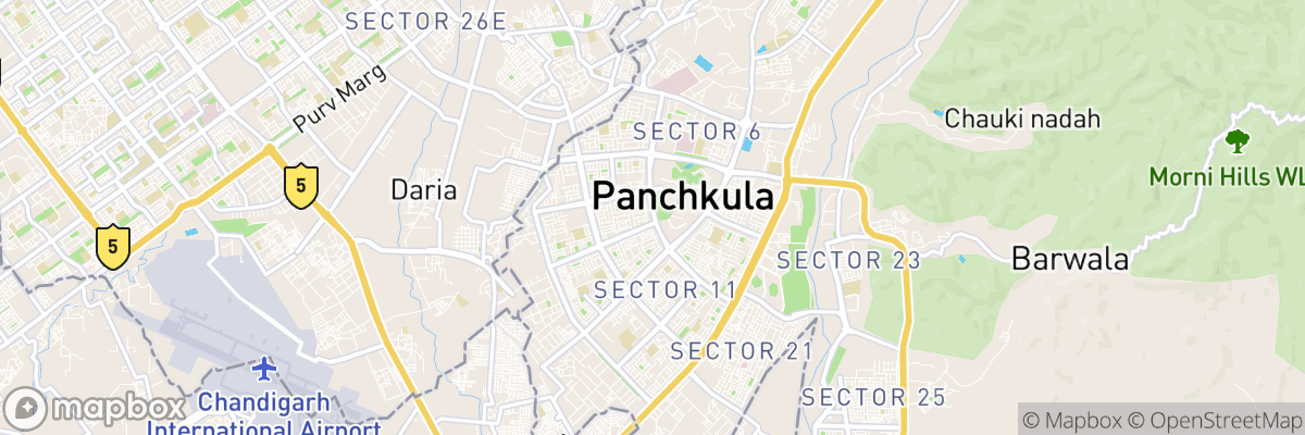 Panchkula, Haryāna map